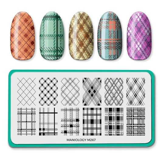 Plaid Perfection (m267) - Nail Stamping Plate