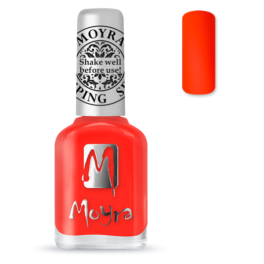 Moyra Stamping polish neon red