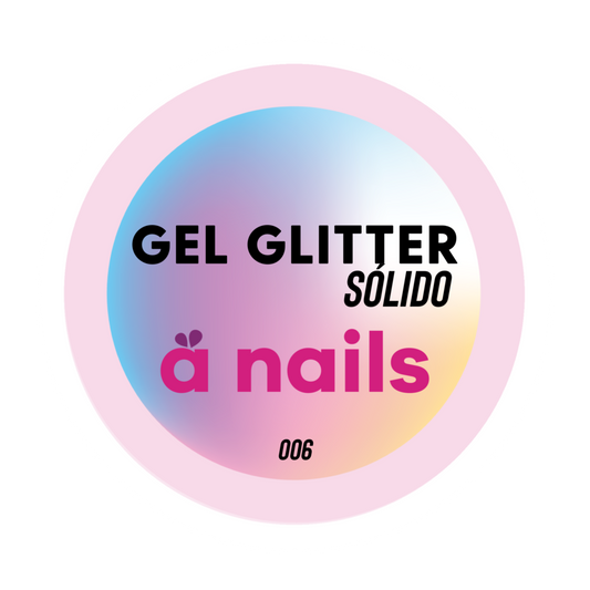 Gel glitter solido